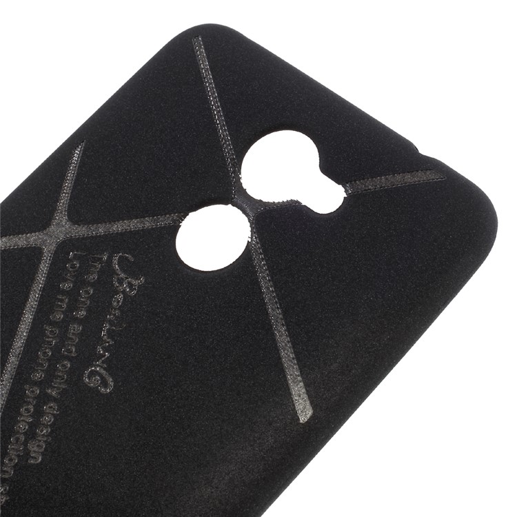 BOSILANG Lines Pattern Matte TPU Case for Huawei Enjoy 7 Plus - Black-4
