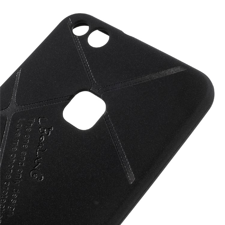 BOSILANG Lines Pattern Matte TPU Case for Huawei P10 Lite - Black-4