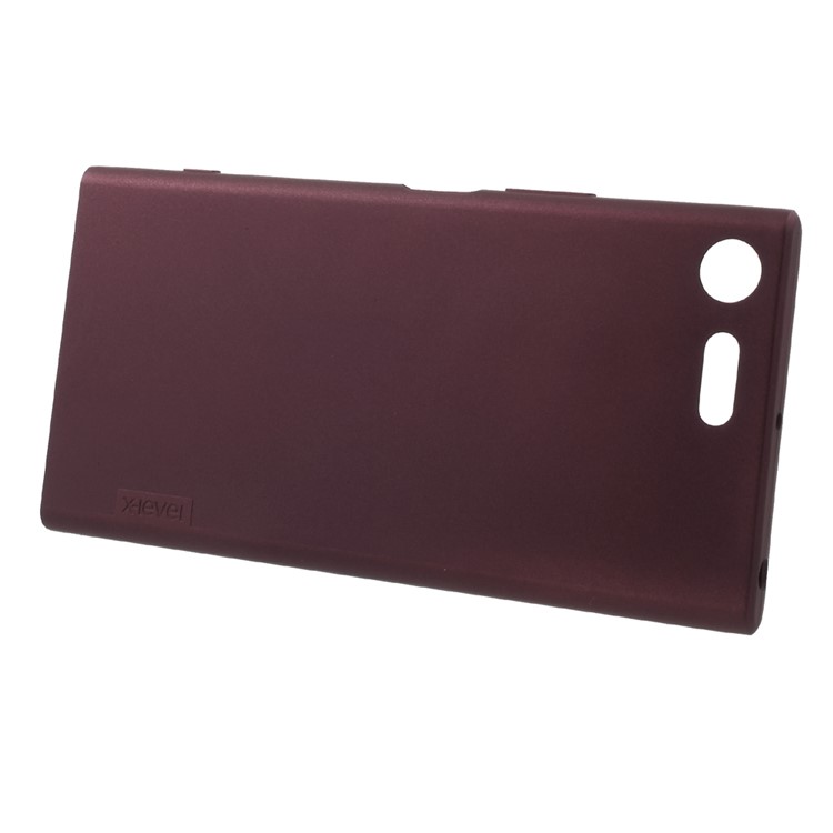 X-LEVEL Guardian Series Matte TPU Case for Sony Xperia XZ Premium - Wine Red-2