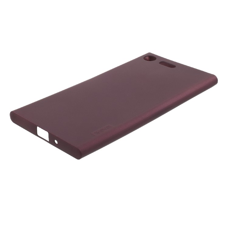 X-LEVEL Guardian Series Matte TPU Case for Sony Xperia XZ Premium - Wine Red-3