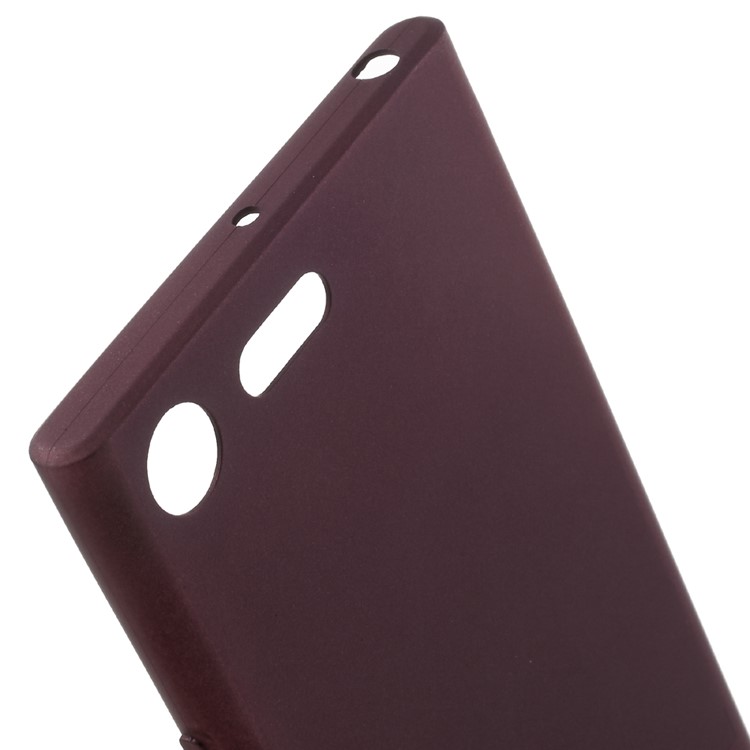 X-LEVEL Guardian Series Matte TPU Case for Sony Xperia XZ Premium - Wine Red-4
