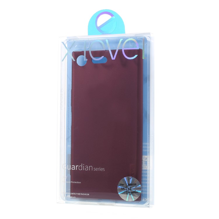 X-LEVEL Guardian Series Matte TPU Case for Sony Xperia XZ Premium - Wine Red-6