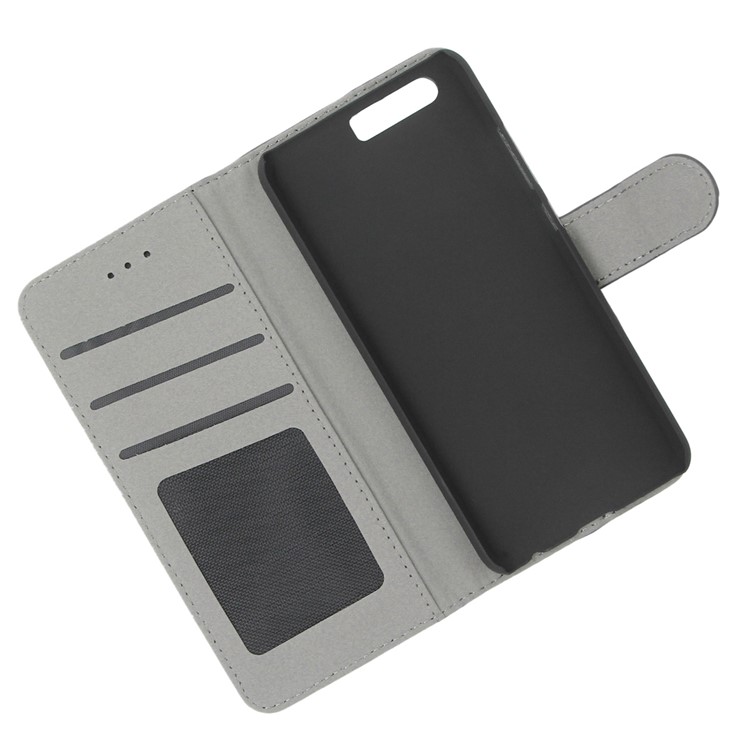 ENKAY Wallet PU Leather Protective Case with Stand for Huawei P10 - Black-5