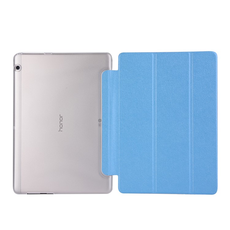 Custodia in treppiede per cuoio di vibrazione per Huawei MediaPad T3 10 - Baby Blue-3