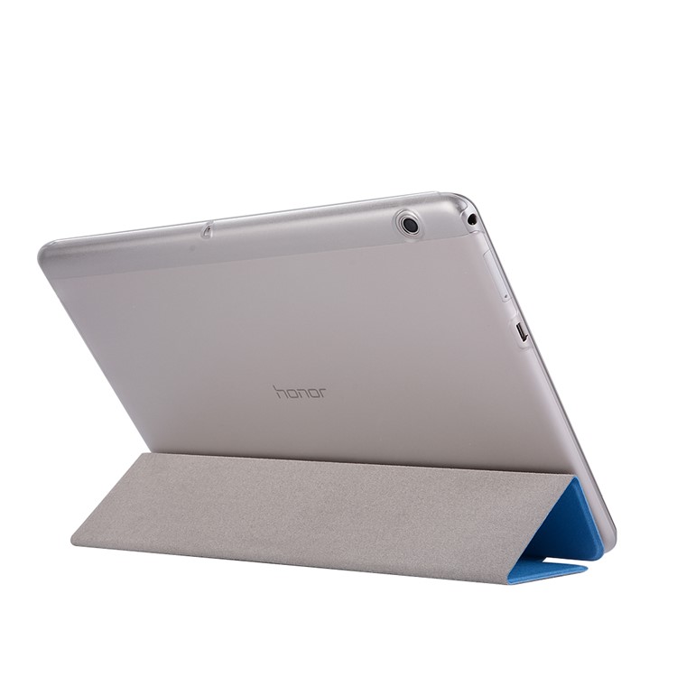 Custodia in treppiede per cuoio di vibrazione per Huawei MediaPad T3 10 - Baby Blue-4