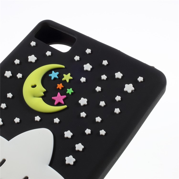 Luminous Glow Stars Silicone Protective Cases for Huawei P8 Lite - Black-4