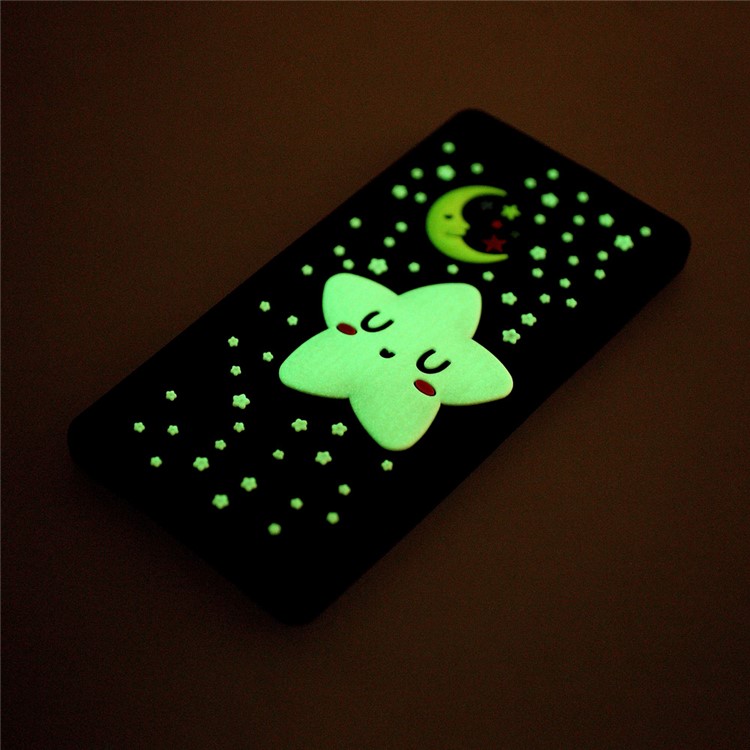 Luminous Glow Stars Silicone Protective Cases for Huawei P8 Lite - Black-6