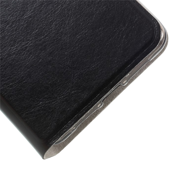 Crazy Horse Card Slot Stand Leather Case for Huawei Honor 6C - Black-6