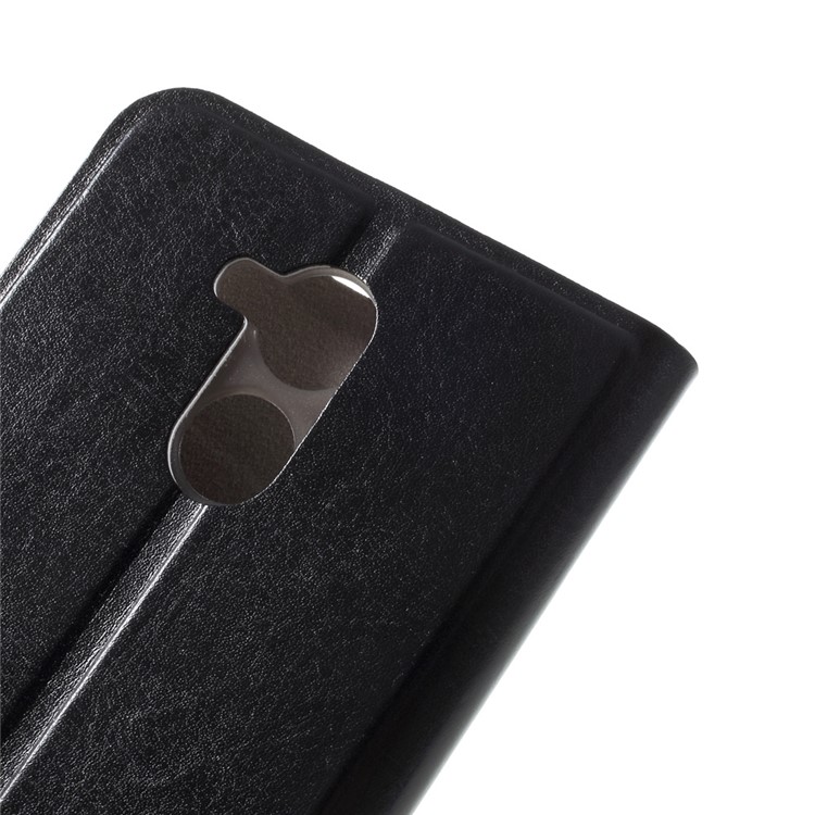 Crazy Horse Card Slot Stand Leather Case for Huawei Honor 6C - Black-7
