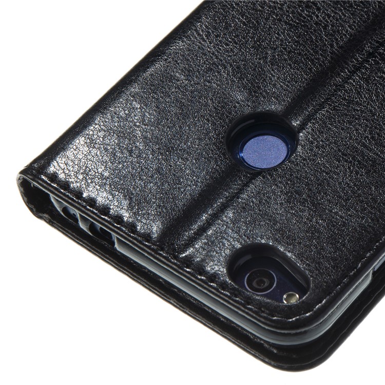 Imprint Colored Butterfly and Flower Wallet Stand Leather Case for Huawei P8 Lite - Black-3