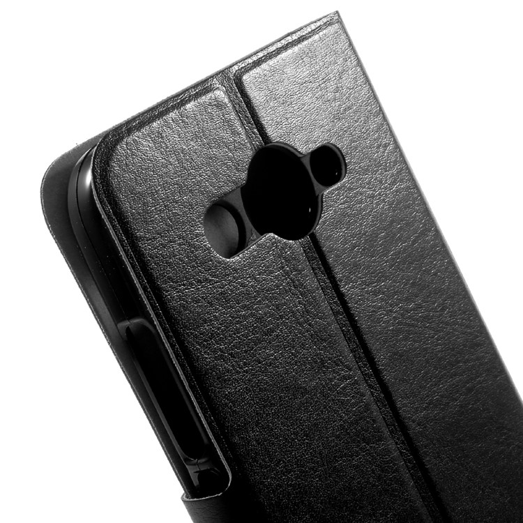 Crazy Horse Card Slot Stand Leather Case for Huawei Y3 (2017) - Black-7