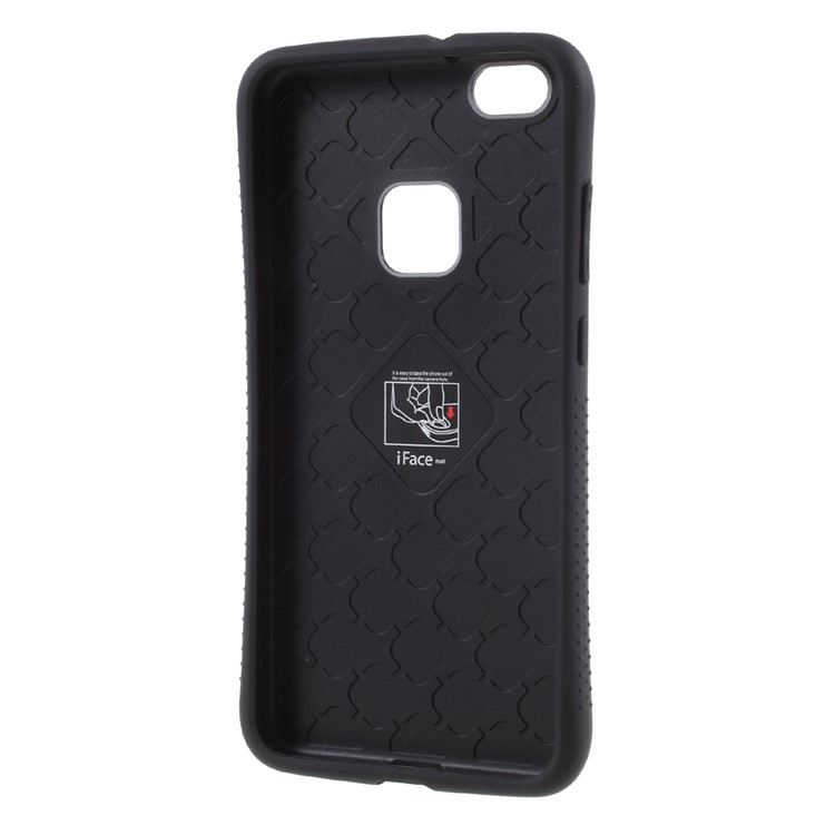 IFACE MALL PC + TPU Hybrid Cover Case for Huawei P10 Lite - Black-3