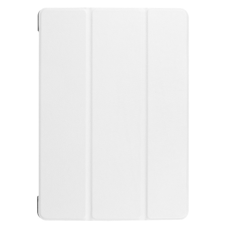 Per Huawei MediaPad T3 10 Custodia in Pelle Leather Leather Tri-fold - Bianco-2