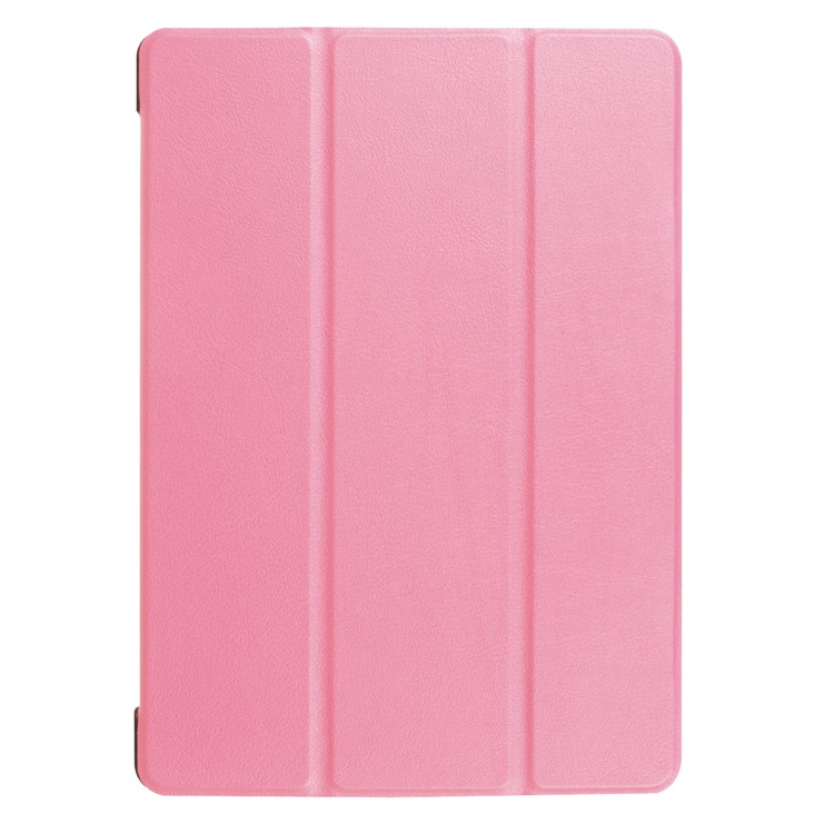 tri-Pieghevole di cuoio dell'unità di elaborazione del basamento per Huawei MediaPad T3 10 - Rosa-2