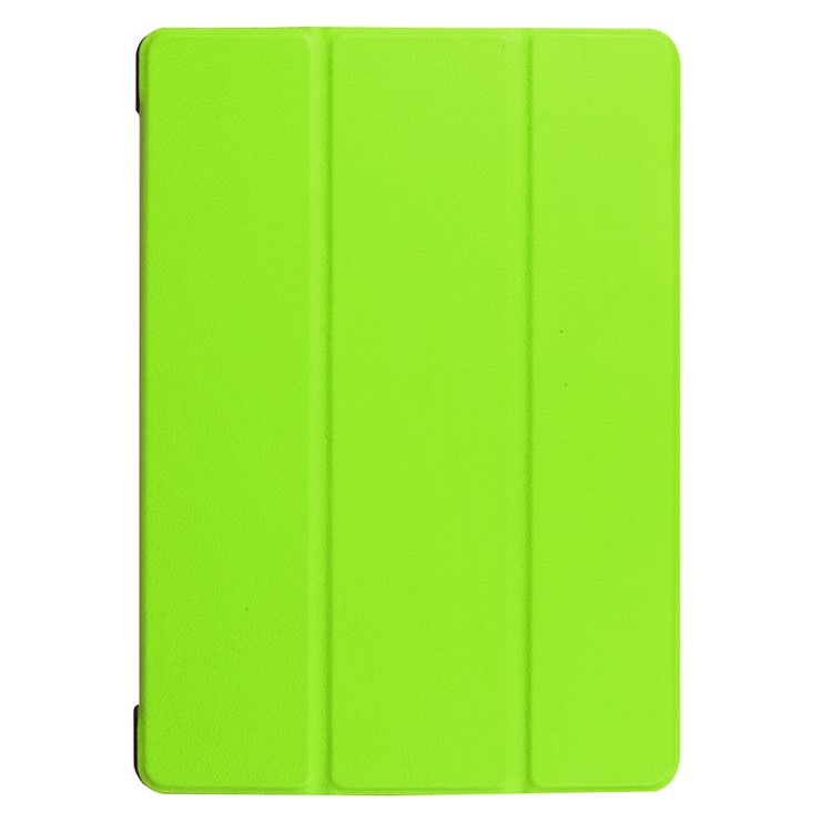 Per Huawei MediaPad T3 10 Tri-Piega il cuoio dell'unità di elaborazione con il basamento - verde-2