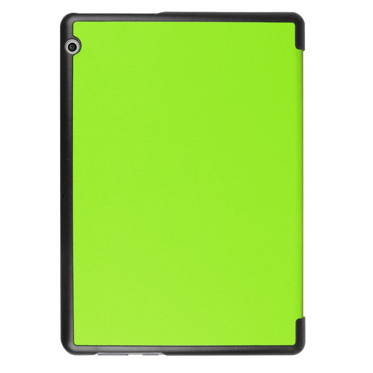 Per Huawei MediaPad T3 10 Tri-Piega il cuoio dell'unità di elaborazione con il basamento - verde-3