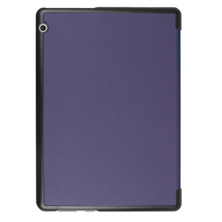 Per Huawei MediaPad T3 10 PU Leather Tri-Piegare la cassa della copertura di vibrazione - ermetico turchino-3