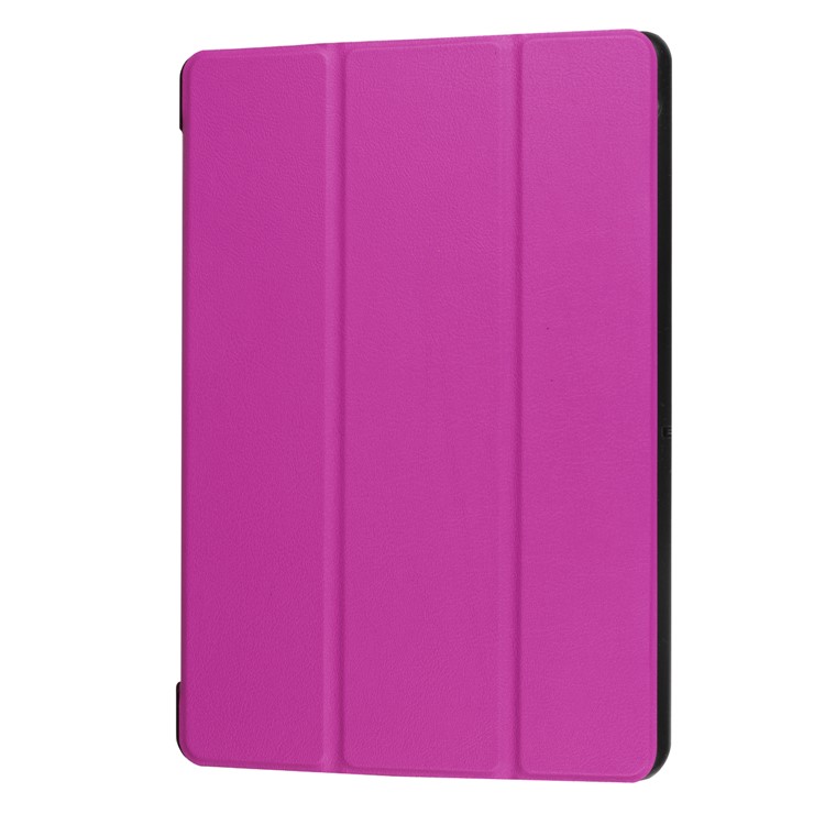 PU pelle tri-Piegare la cassa del ridurre in pani per Huawei MediaPad T3 10 - Viola-7