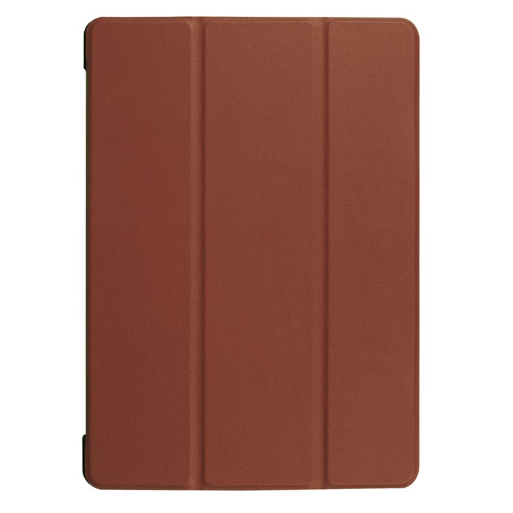 PU-Leder Tri-Fold Stand Tablet-Hülle Für Huawei Mediapad T3 10 - Braun-2