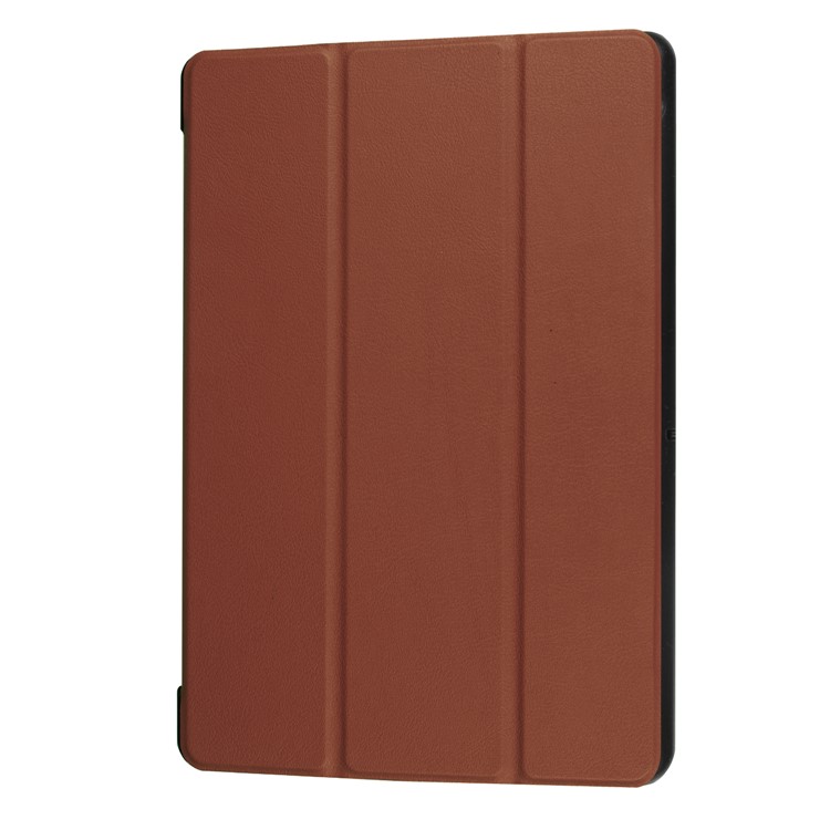 PU-Leder Tri-Fold Stand Tablet-Hülle Für Huawei Mediapad T3 10 - Braun-7