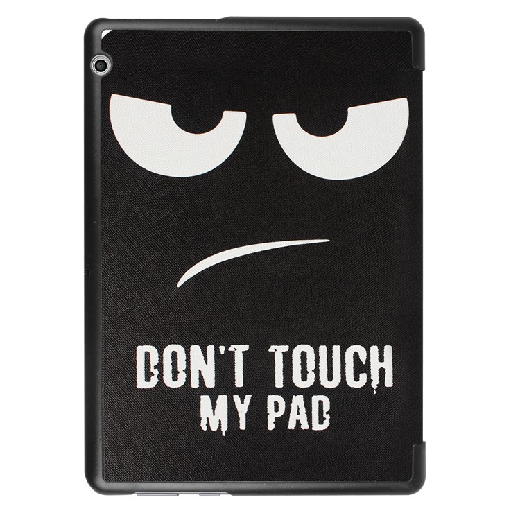 Coque de protection en cuir anti-rayures Patterned anti-rayures pour Huawei MediaPad T3 10 - Ne touchez pas My Pad-3