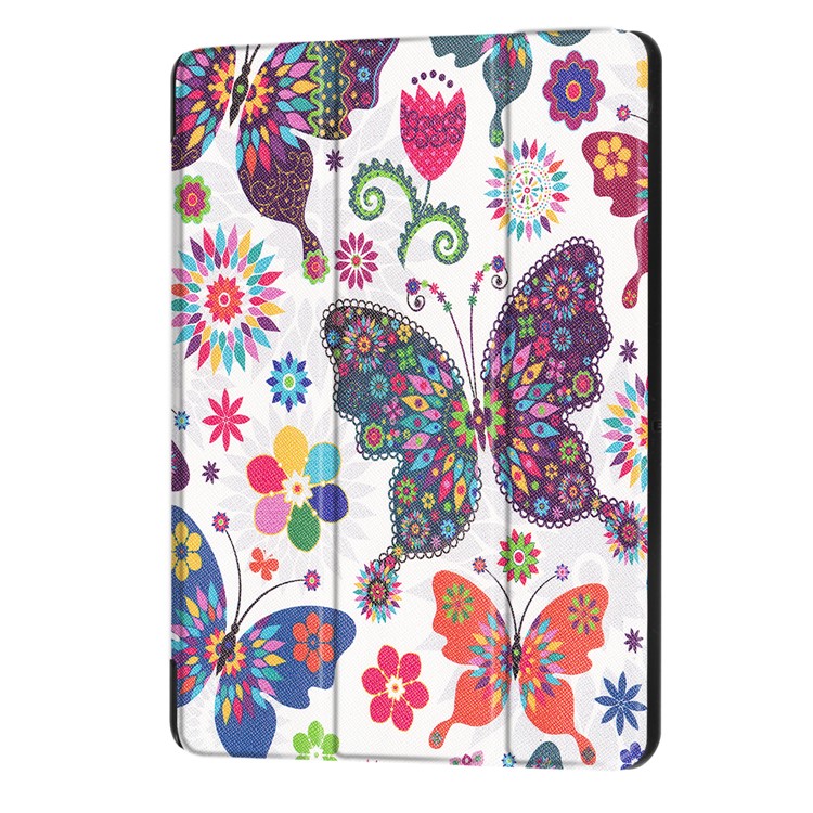 Patterned PU Leather Protective Stand Folding Cover for Huawei MediaPad T3 10 - Butterflies-7