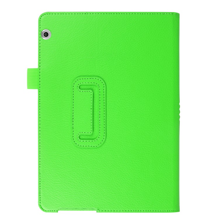 Litchi Skin Leather Protective Cover for Huawei MediaPad T3 10 with Stand - Green-6
