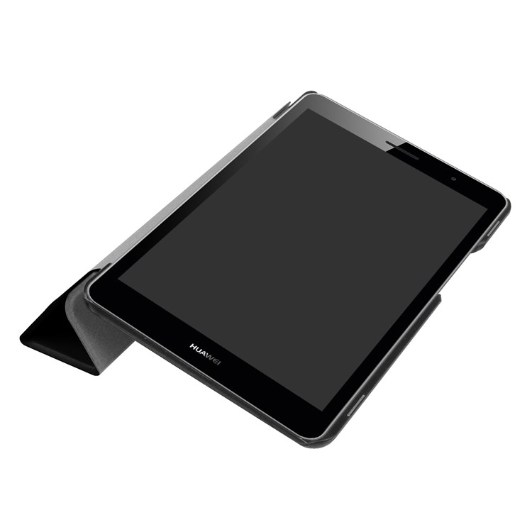Tri-fold Leather Tablet with Stand for Huawei MediaPad T3 8.0 - Black-4
