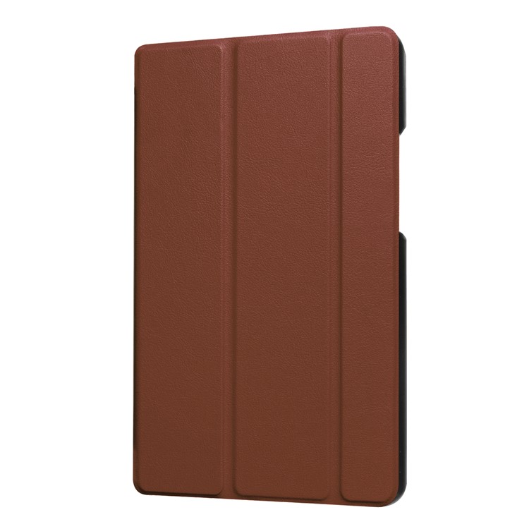 For Huawei MediaPad T3 8.0 Tri-fold Flip Stand Leather Case - Brown-7