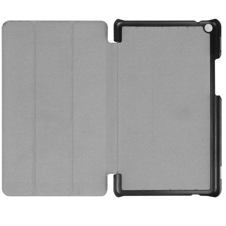For Huawei MediaPad T3 8.0 Tri-fold Flip Stand Leather Case - Brown-9