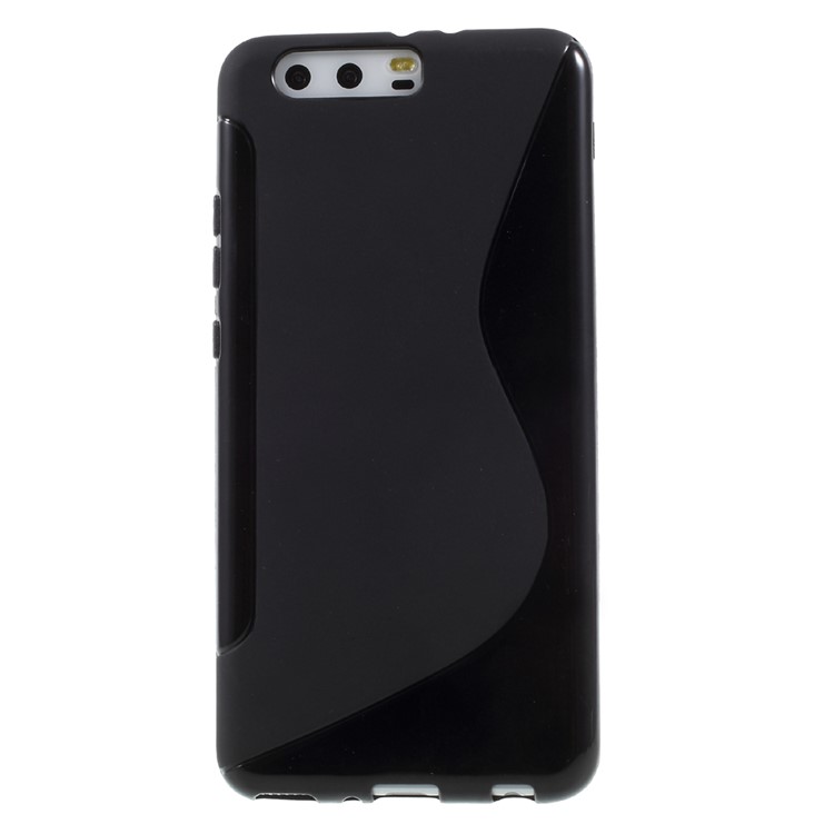 S Shape Soft TPU Mobile Phone Case for Huawei P10 Plus - Black-2