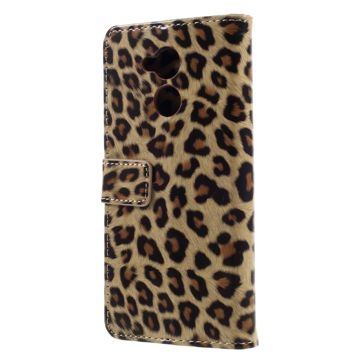 Leopard Wallet Leather Case Cover with Stand for Huawei Honor 6A-2