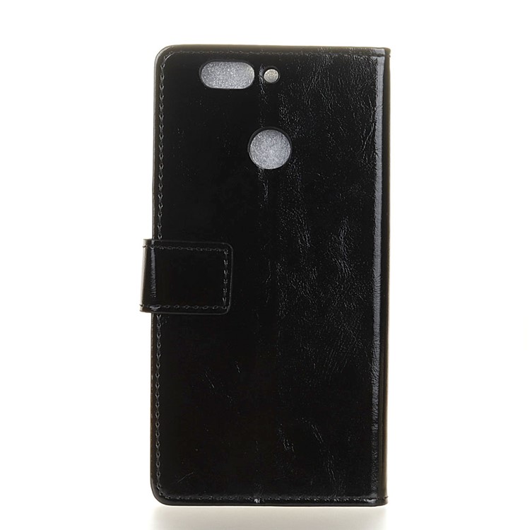 Crazy Horse Wallet Leather Case for Huawei Nova 2 Plus - Black-2
