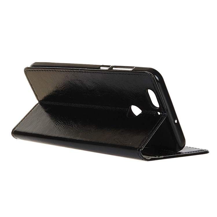 Crazy Horse Wallet Leather Case for Huawei Nova 2 Plus - Black-5