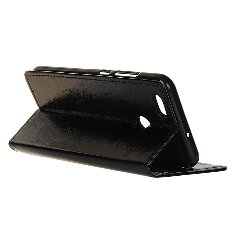 Crazy Horse Wallet Leather Case for Huawei Nova 2 - Black-5