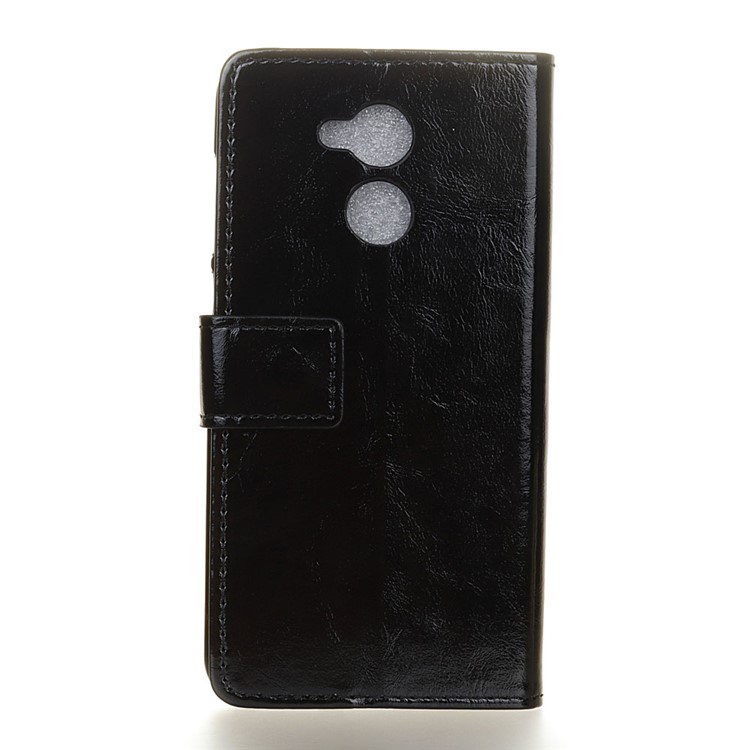 Crazy Horse Leather Wallet Phone Case for Huawei Honor 6A - Black-2