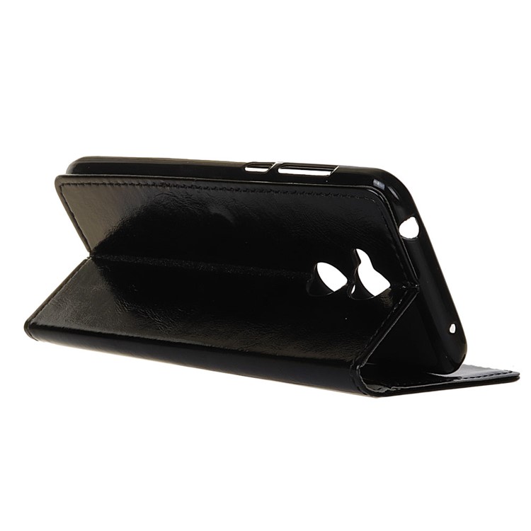 Crazy Horse Leather Wallet Phone Case for Huawei Honor 6A - Black-5