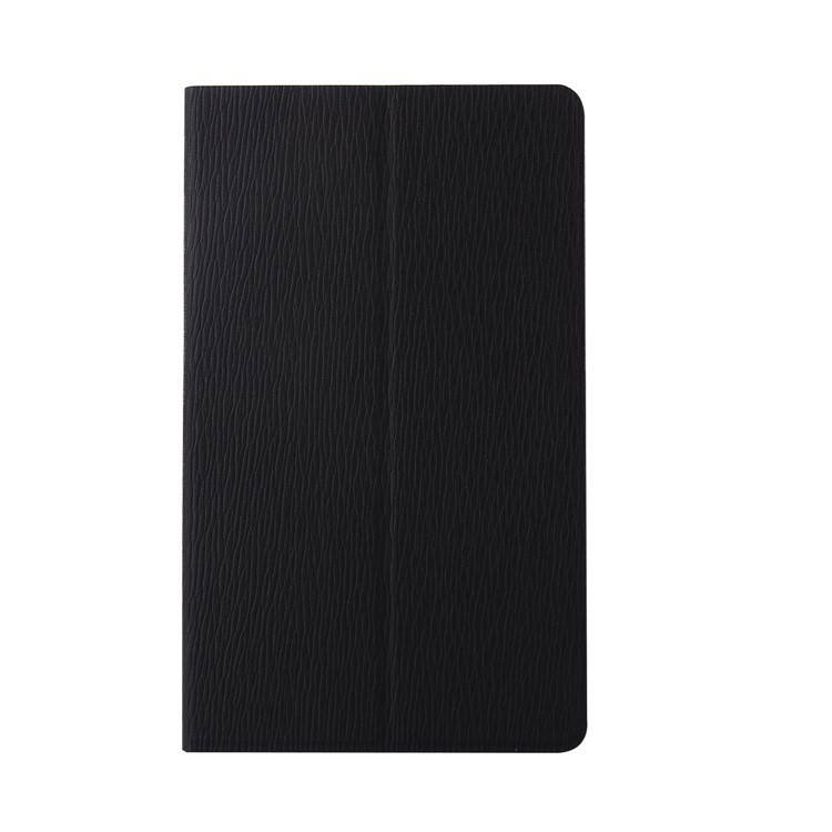 Tree Skin Leather Stand Tablet Case for Huawei MediaPad T3 8.0 - Black-1