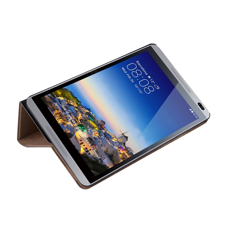 Tree Skin Leather Stand Tablet Case for Huawei MediaPad T3 8.0 - Black-6