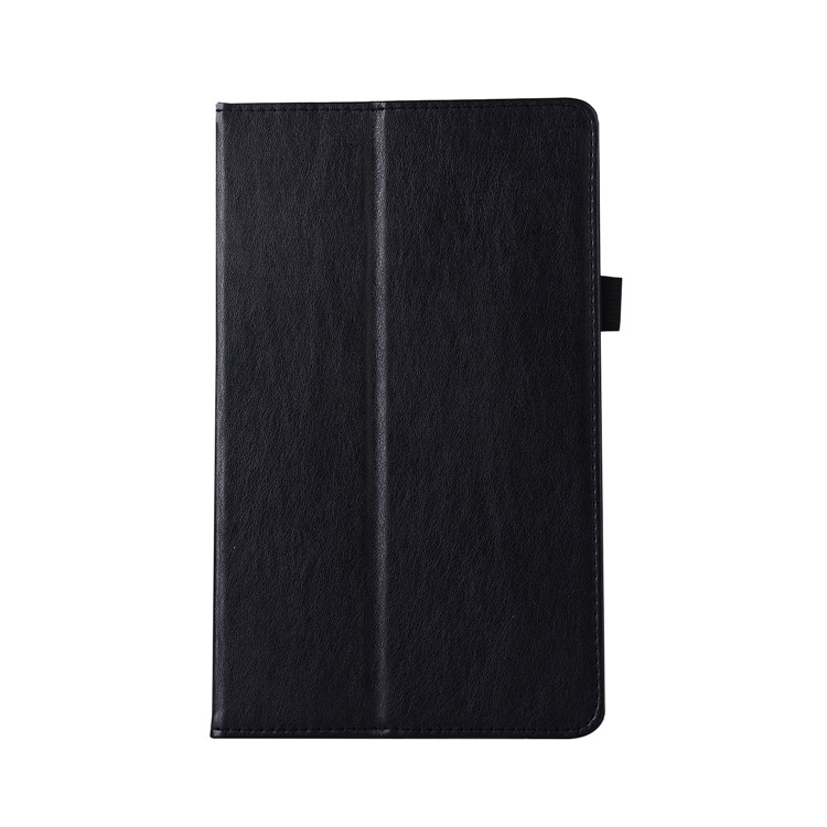 PU Leather Elastic Hand Strap Stand Protective Case for Huawei MediaPad T3 8.0 - Black-1