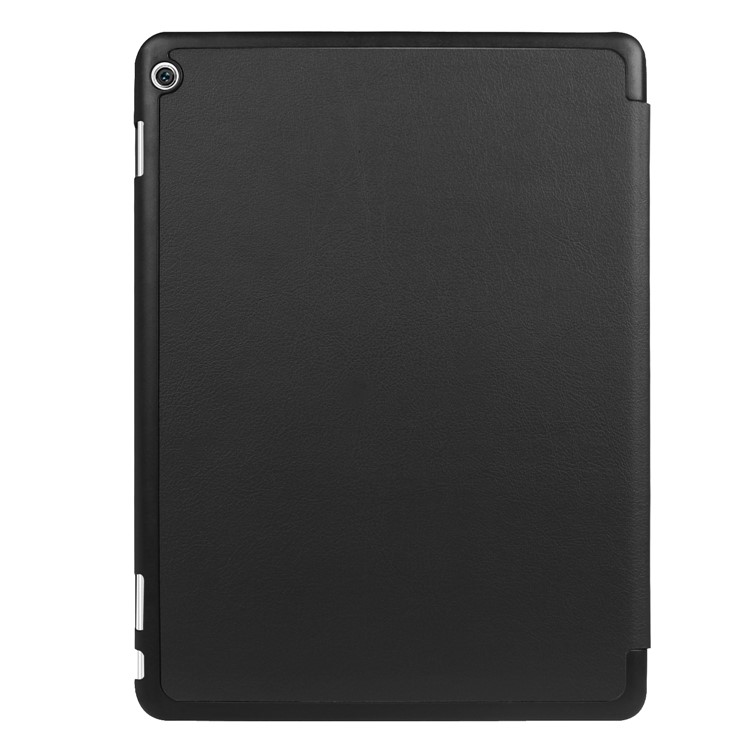 Leather Tri-fold Stand Cover for Huawei MediaPad M3 Lite 10 - Black-3