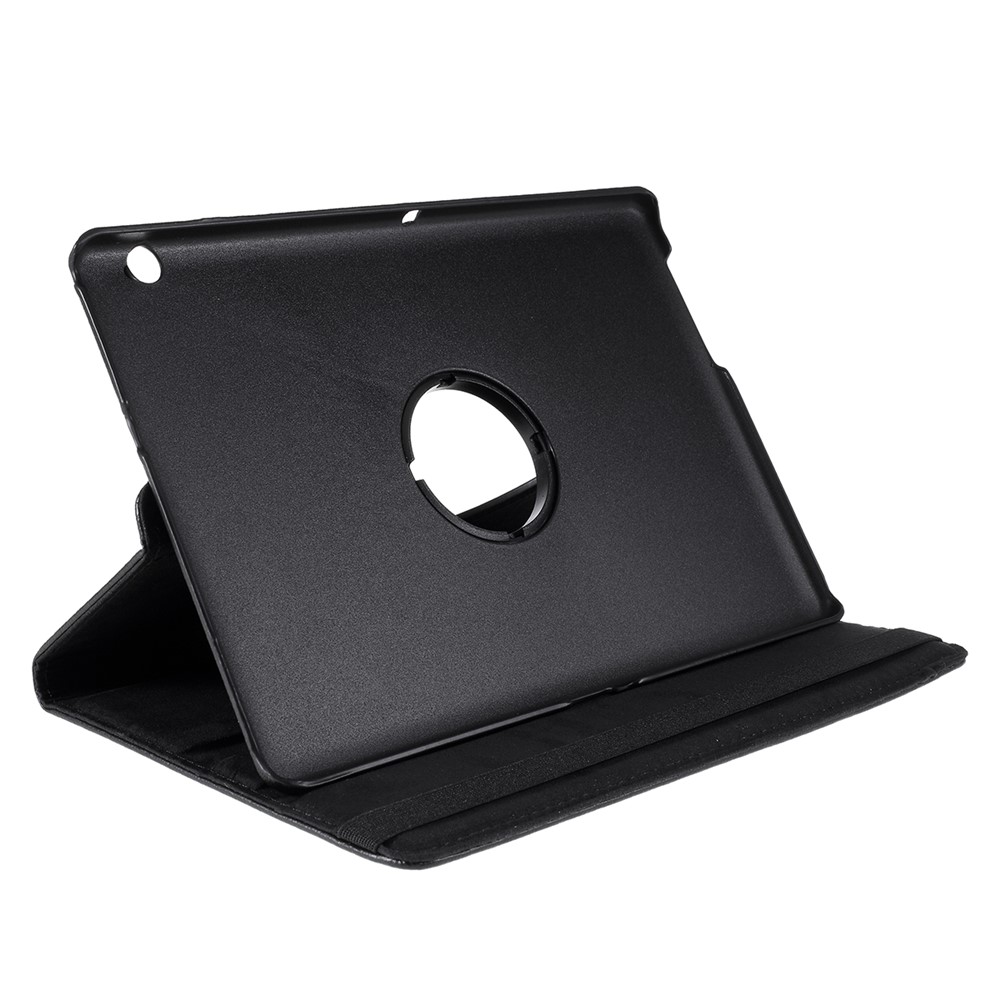 Per Huawei MediaPad T3 10 Litchi Pelle Pelle 360 ​​gradi Stand A 360 Gradi Supporto Per Tablet Tablet - Nero