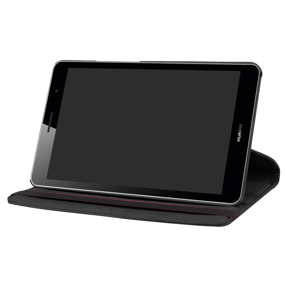 Litchi Skin Leather 360 Degree Rotary Stand Tablet Case for Huawei MediaPad T3 8.0 - Black-5