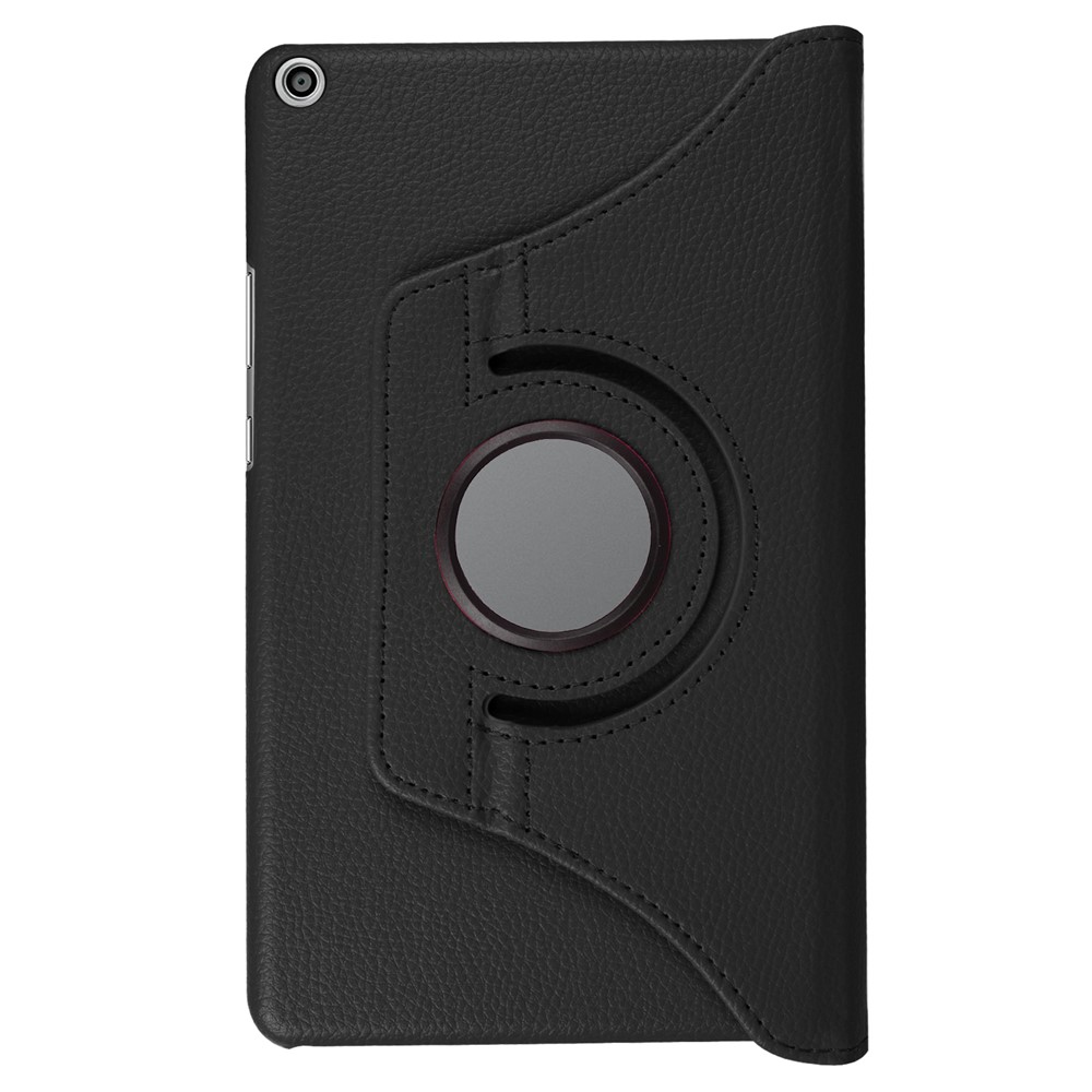 Litchi Skin Leather 360 Degree Rotary Stand Tablet Case for Huawei MediaPad T3 8.0 - Black-8