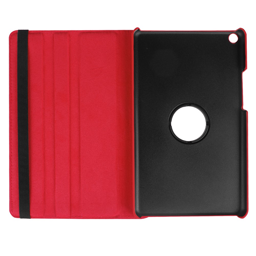 Litchi Skin Leather 360 Degree Rotary Stand Tablet Cover for Huawei MediaPad T3 8.0 - Red-2