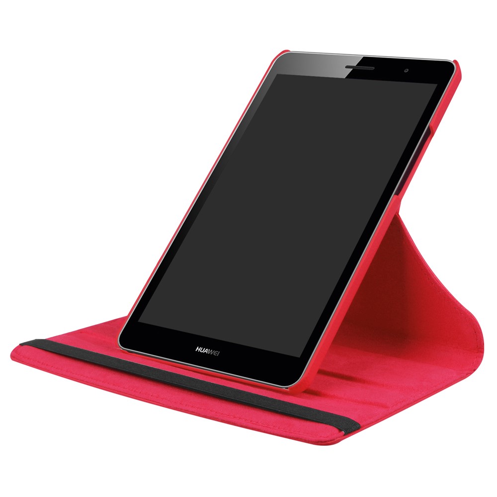 Litchi Skin Leather 360 Degree Rotary Stand Tablet Cover for Huawei MediaPad T3 8.0 - Red-7