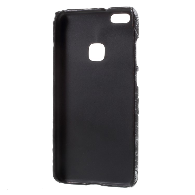 Leather Coated PC Back Phone Shell for Huawei P10 Lite - Skull / Grey-6