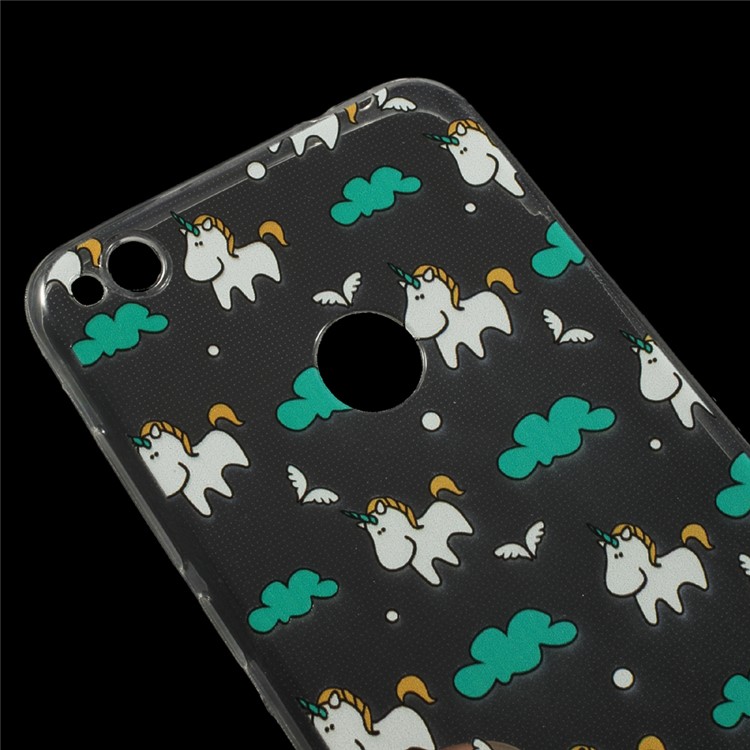 Ultra Thin Patterned Phone Back Shell for Huawei P8 Lite (2017) / Honor 8 Lite - Unicorns-3