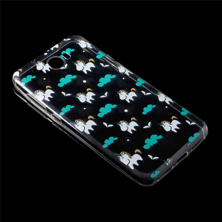Ultra Thin Patterned Soft TPU Shell for Huawei Y5II / Honor 5 / Y6II Compact - Little Horse-1