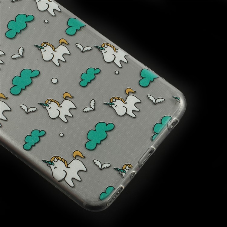 Ultra Thin Pattern Printing TPU Phone Cover for Huawei P10 Plus - Unicorns-5